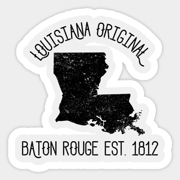 Louisiana Original Baton Rouge Est.1812 Sticker by Perpetual Brunch